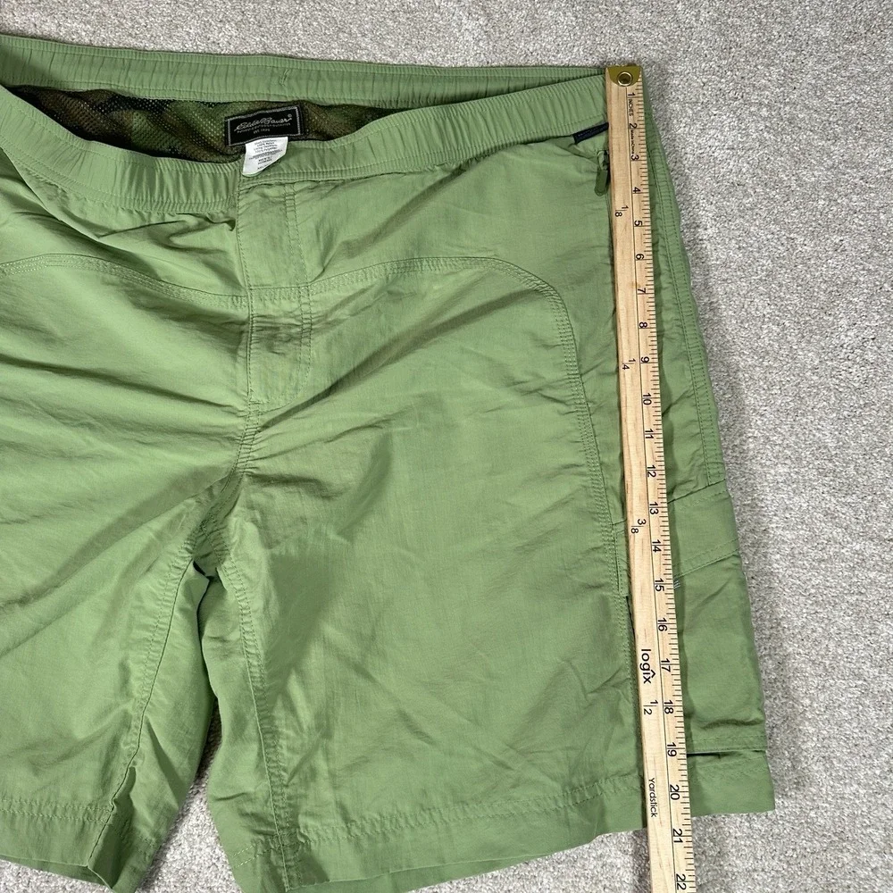 Eddie Bauer Swim‎ Trunks Mens XXL Mesh Lined 2XL Green Nylon Pockets Quick Dry - Picture 7 of 9